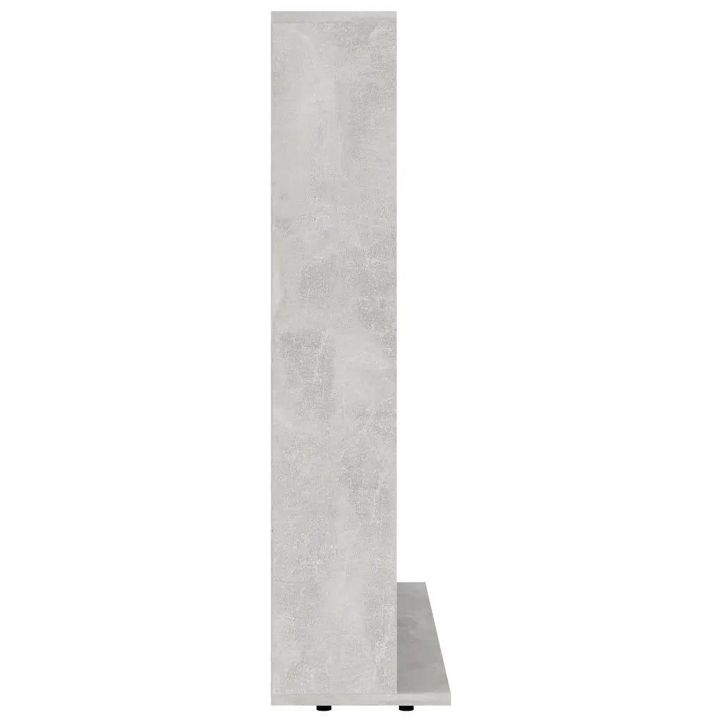 Mobile Porta CD Grigio Cemento 100x23x89,5 cm Legno Multistrato 801791