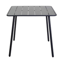Tavolo da Giardino 80x80xh72 cm in Metallo Rovigo Antracite