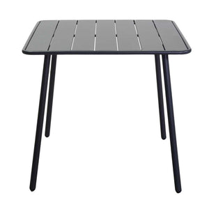 Tavolo da Giardino 80x80xh72 cm in Metallo Rovigo Antracite