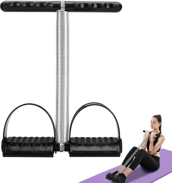 Bancopieghevole in gomma, allenamento addome e gambe, pedale elettrico, attrezzo fitness per casa, allenamento totale con resistenza, tapis roulant con maniglie, adatto per adulti e bambini
