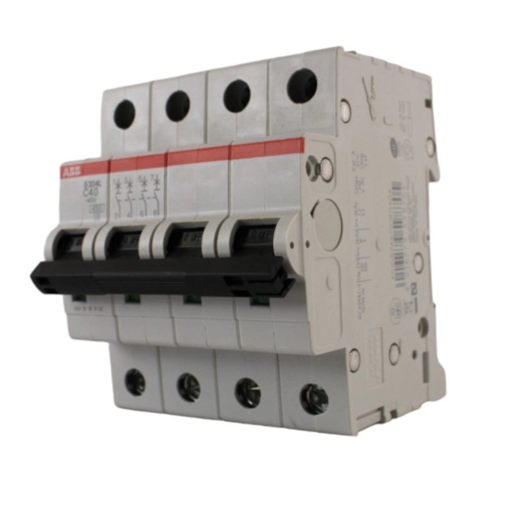 Interruttore magnetotermico 4 poli 4 moduli 4,5 kA curva C 40A ABB