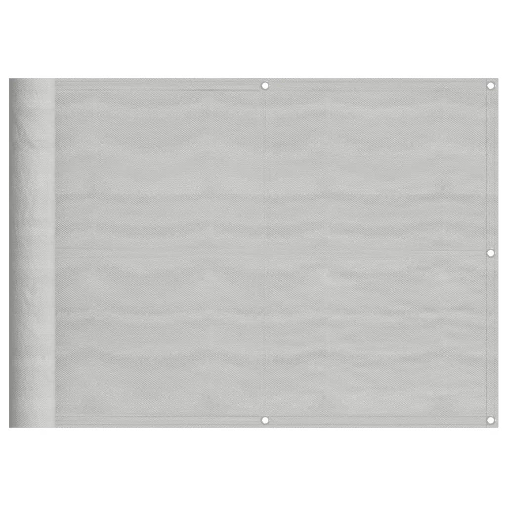 Schermo da balcone | Paravento Balcone Grigio chiaro 75x500cm 100% Poliestere Oxford