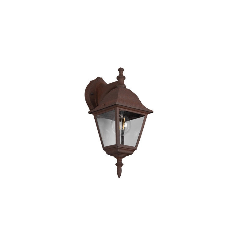 Lanterna da Muro Livenza Down – Finitura Ruggine – IP44 – Trio Lighting – Giardini, Porticati