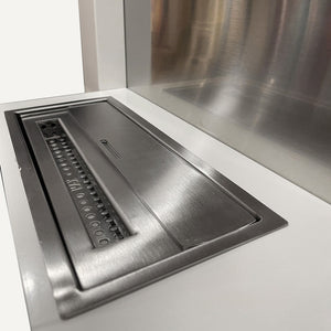 Camino a Bioetanolo da Parete 65x23x75 cm Vienna Bianco Lucido