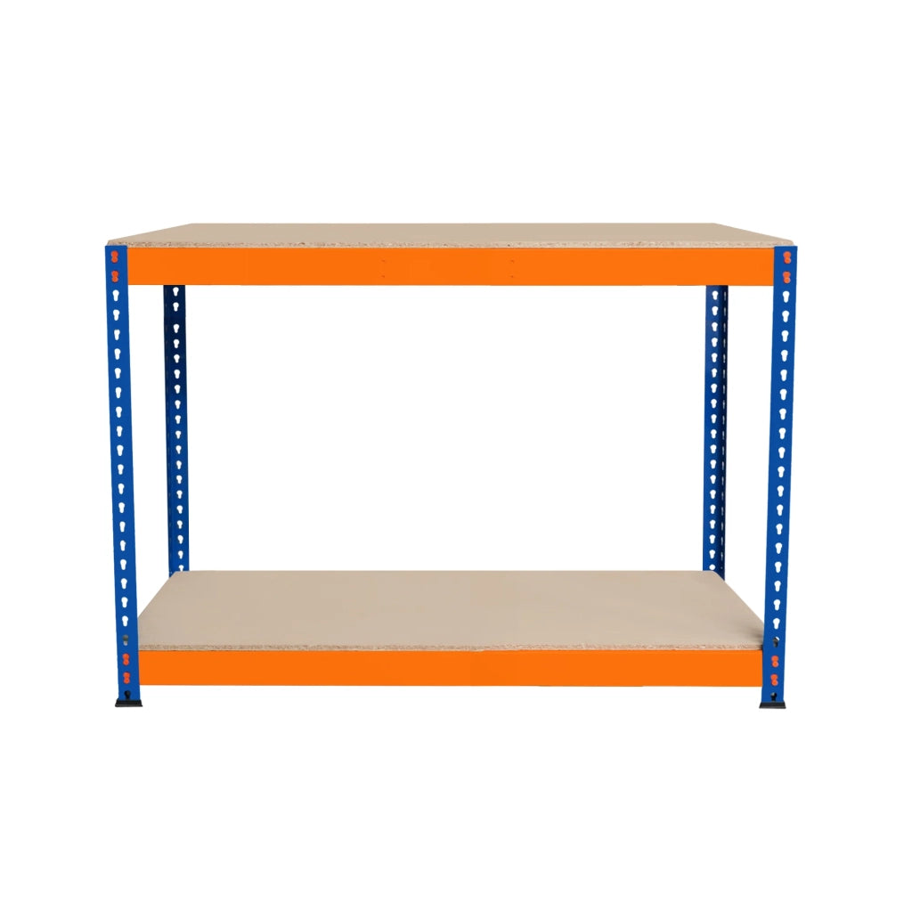 Banco da Lavoro a 2 Ripiani S-Rax - Postazione di lavoro 300kg - 120x45x90cm