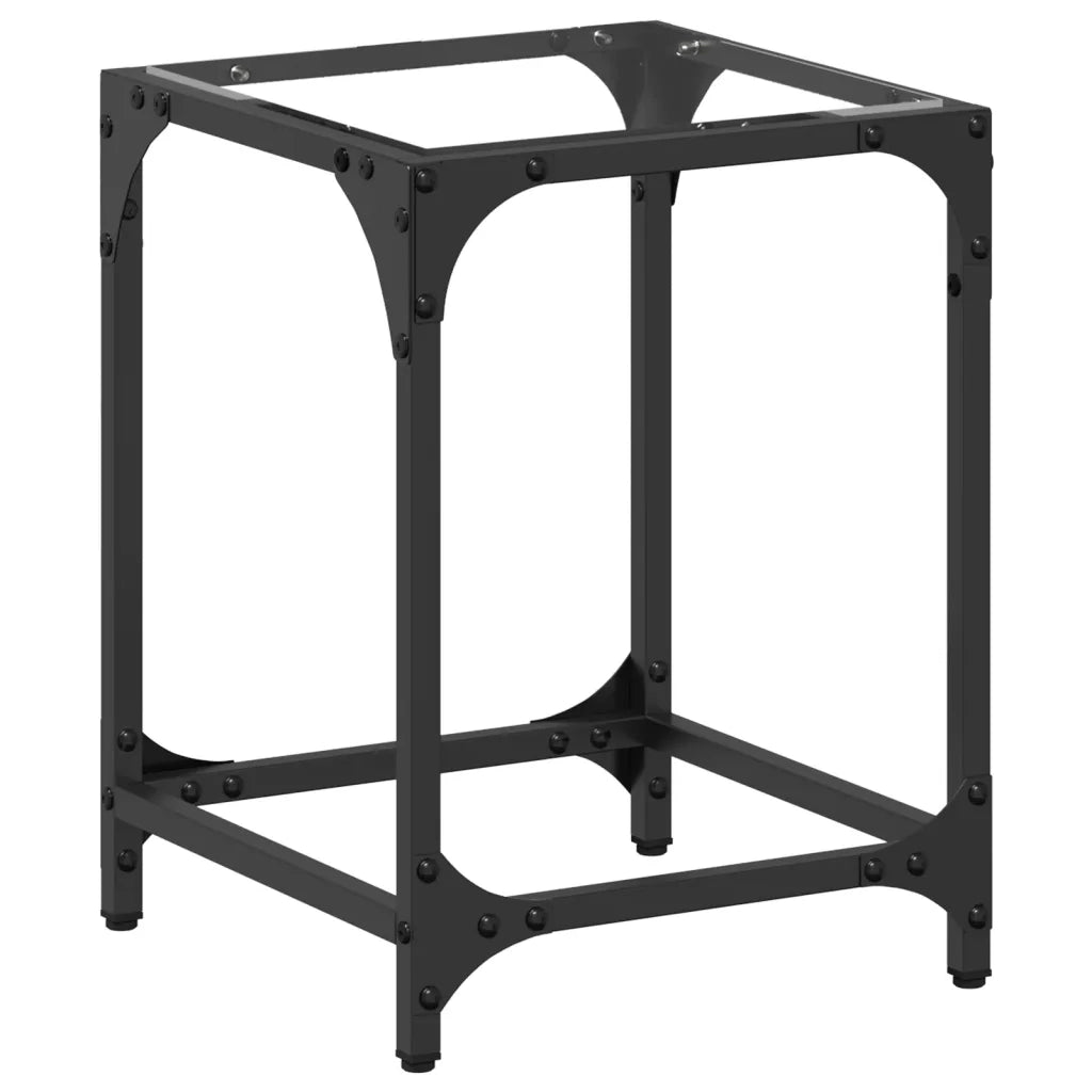 Tavolino salotto | Tavolino da caff¨¨ | Tavolino da Soggiorno con Piano Vetro Trasparente 30x30x40cm Acciaio