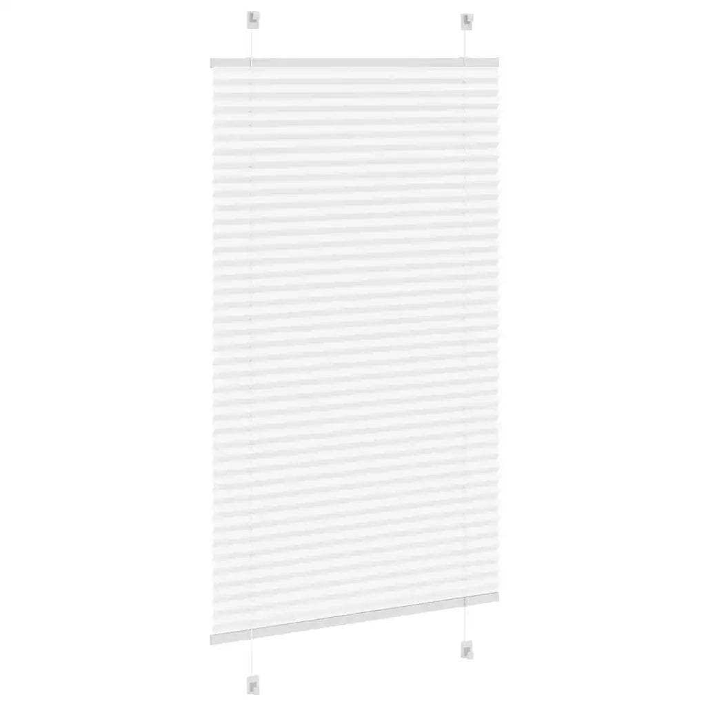 Tenda Plissettata Bianca 80x150 cm Larghezza Tessuto 79,4 cm 4015496