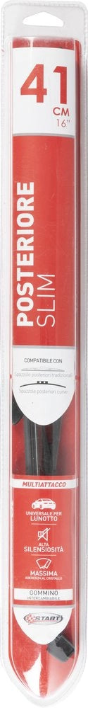Spazzola slim posteriore 41cm â€“ 16 pollici universale