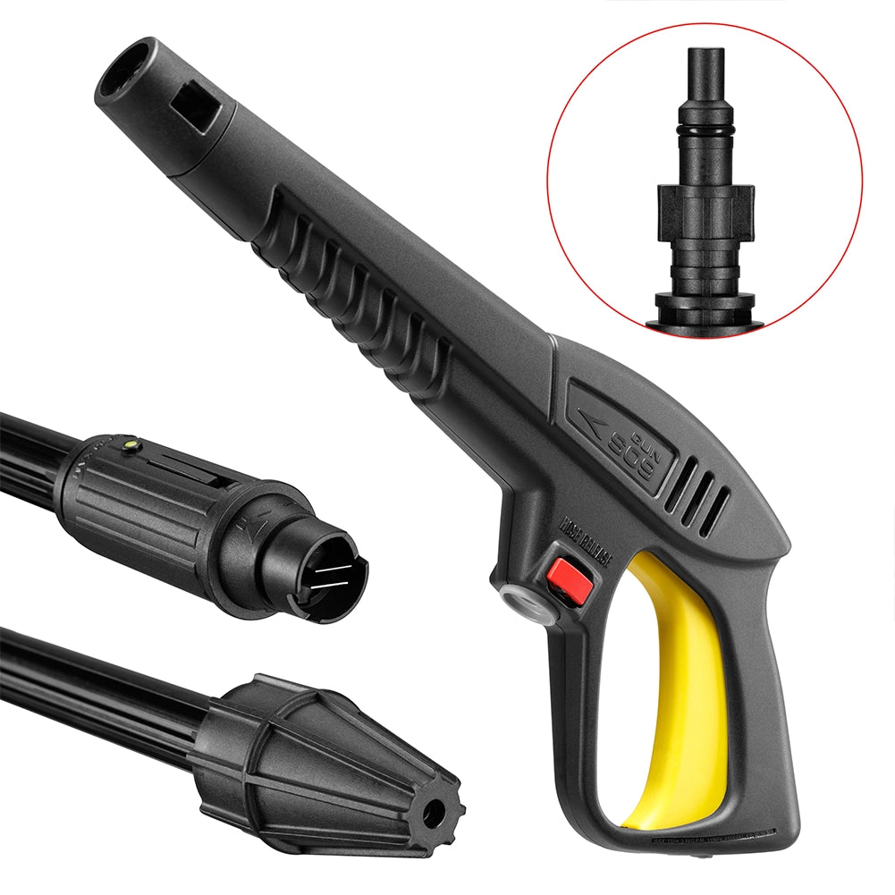 Pistola a Spruzzo Acqua per Idropulitrice con 2 Lance 160Bar Compatibile Lavor