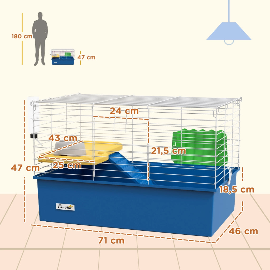 Recinto per Animali Domestici ¨C zephmum ¨C Blu 71x46x47 cm