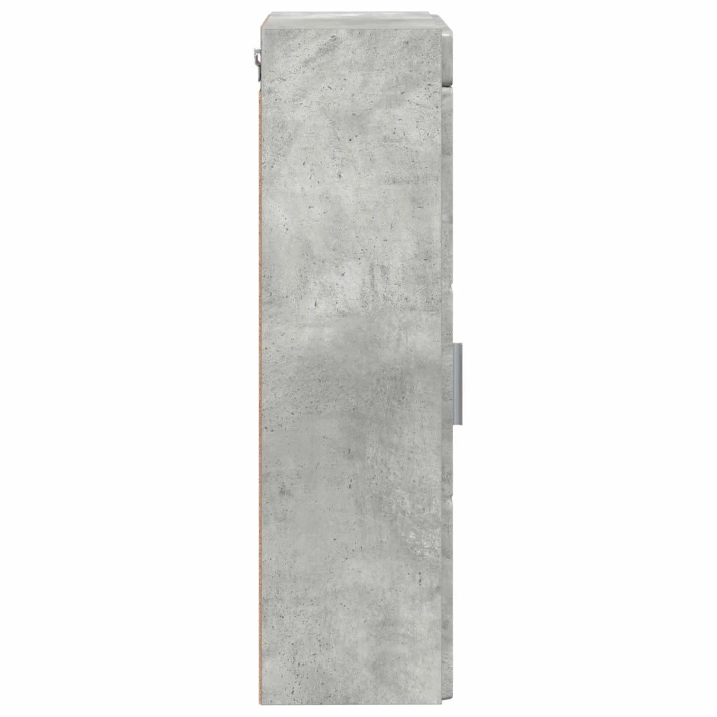 Armadio da bagno a muro TULUM Grigio cemento 37 x 24,5 x 86 cm 880334