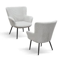 PAZZO DESIGN Poltrona Titti Grigio Chiaro, rivestimento in velluto