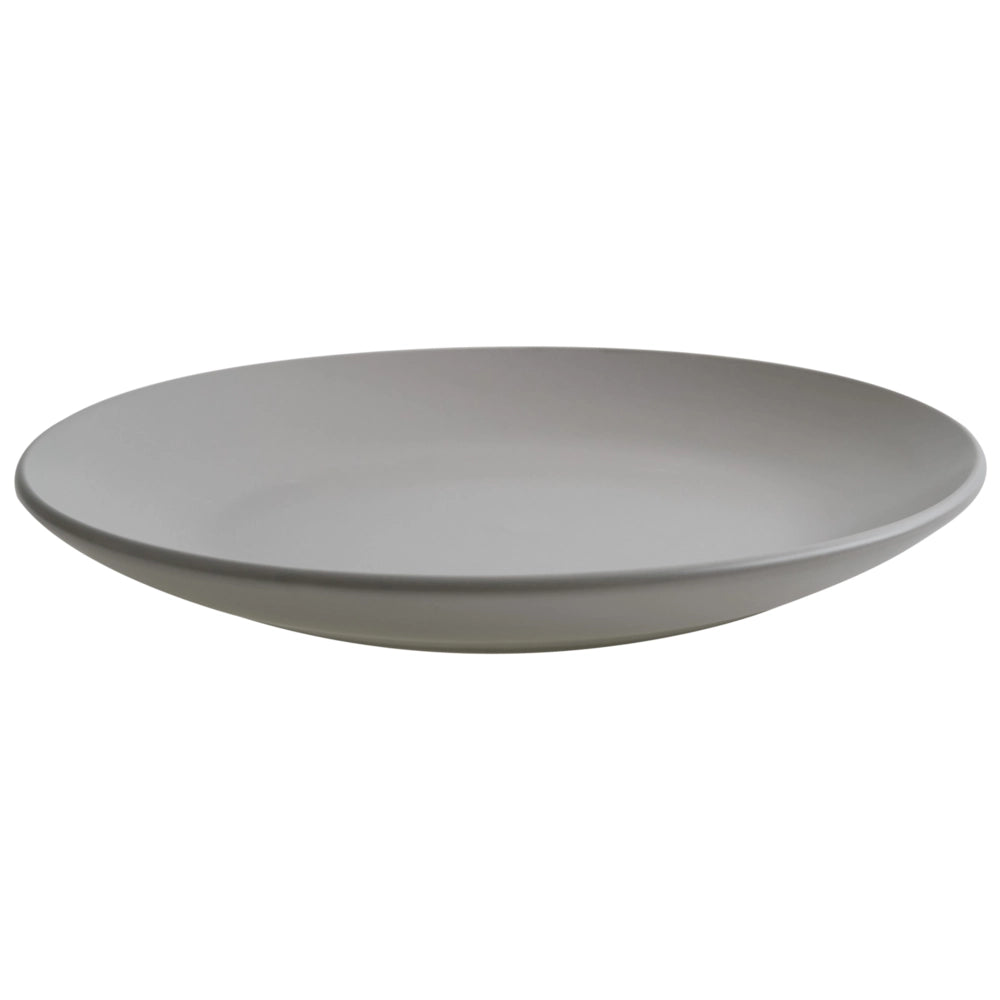 Set di 18 piatti in gres grigio con finitura smaltata a mano per 6 persone cucina e sala da pranzo