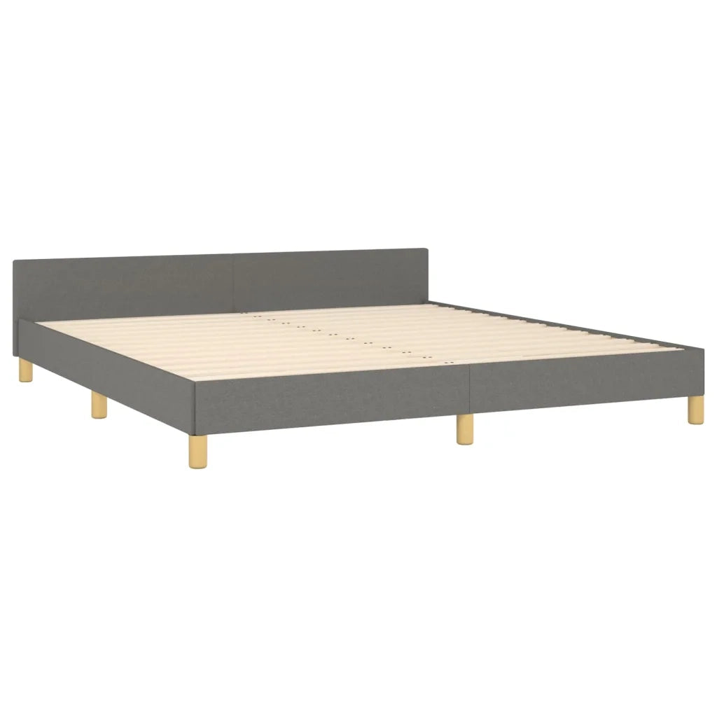 Giroletto senza Materasso Grigio Scuro 180x200 cm Tessuto 3125317