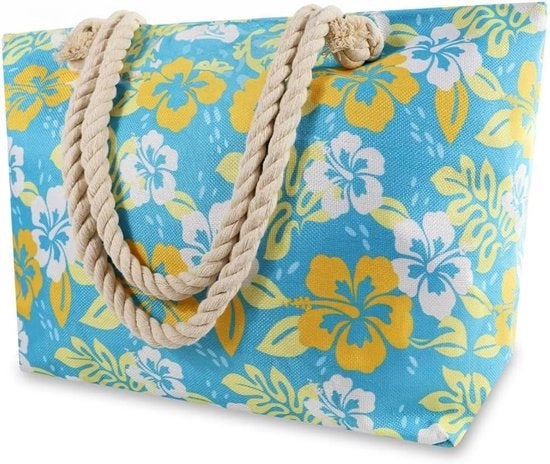 Borsa da spiaggia XXL per famiglie - Borsa da spiaggia impermeabile con chiusura a lampo