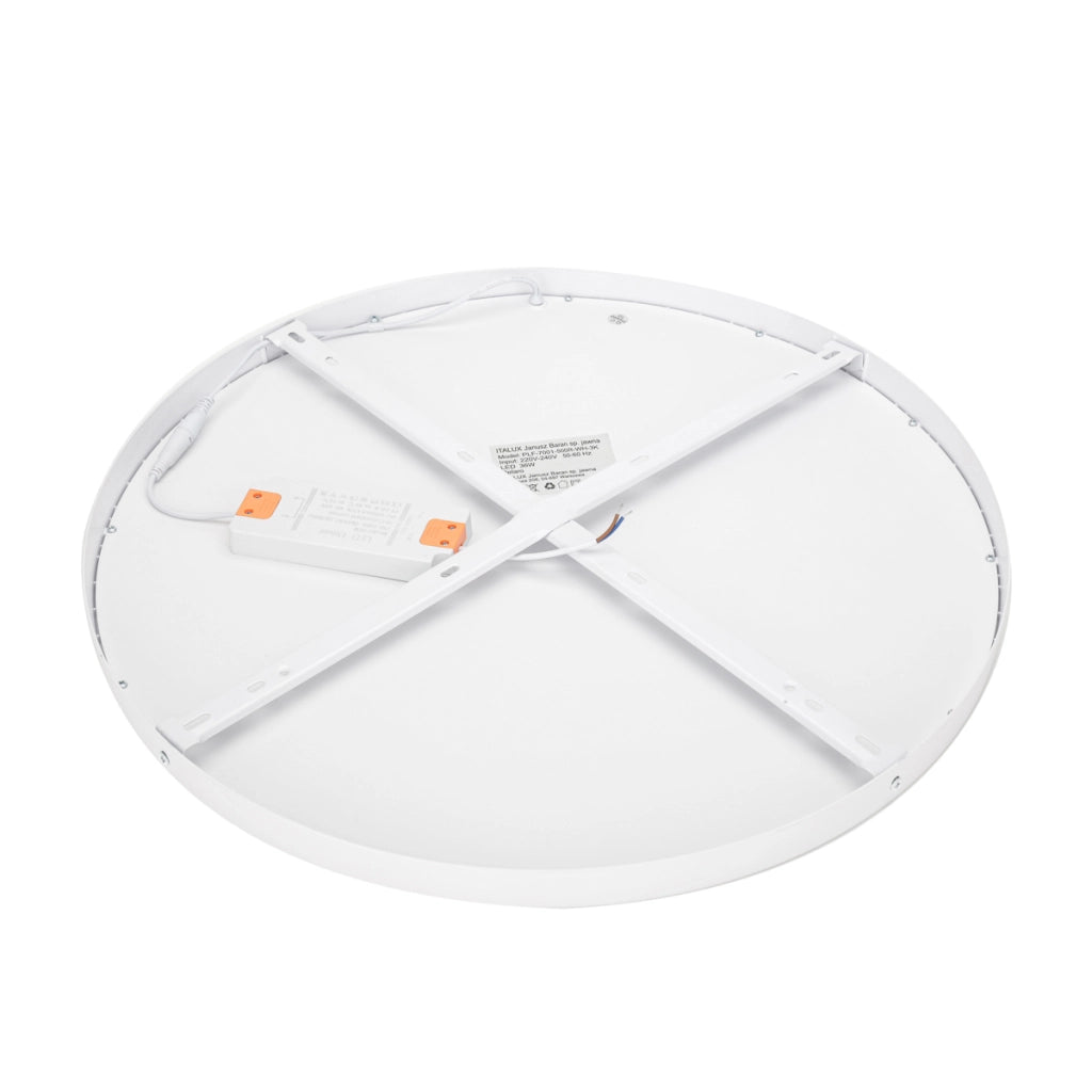 Plafoniera LED rotonda bianca 50cm 3000K 36W Pelaro Italux