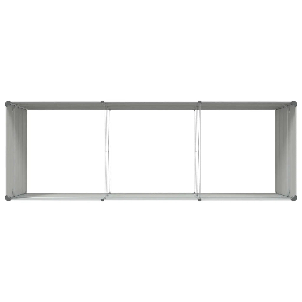 Fioriera Grigio chiaro 290 x 100 x 75 cm Acciaio zincato