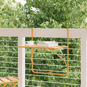 Tavolo da Balcone Giallo 60x40 cm in Acciaio 340920