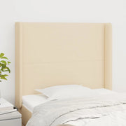 Testiera ad Orecchio Crema 103x16x118/128 cm in Tessuto 3119295