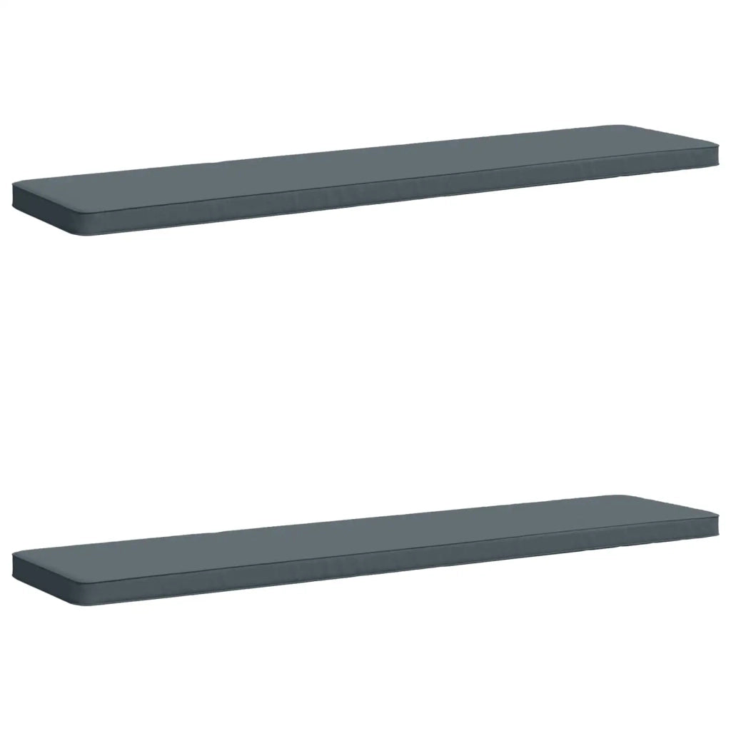 Cuscini per Panchina a 2 Pezzi VUGHT 2 pz 100% Poliestere Blu 951469