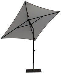 Ombrellone da Giardino 2x2 m Palo Ø38 mm in Alluminio Tessuto Dralon Acrilico Border Bianco