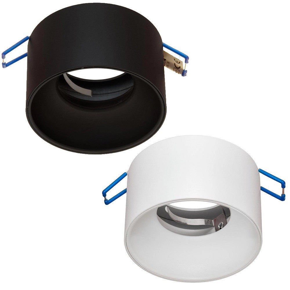 Trade Shop - Portafaretto Tondo Incasso 70mm Luce Soffitto Cartongesso Lampade Led Gu10 Gu5.3 -