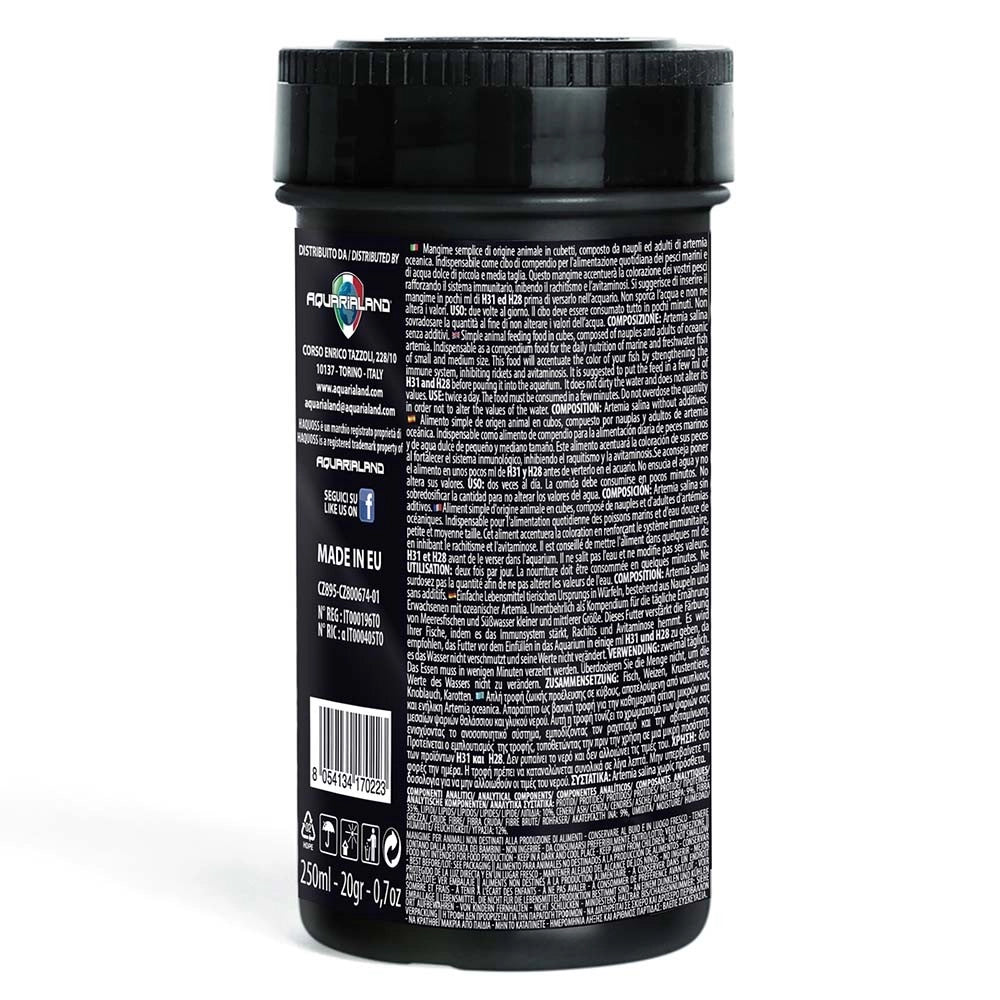 Haquoss Brine Shrimps - artemia liofilizzata in cubetti Formato: 250 ml