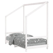 Giroletto per Bambini | Letto Infantile | Lettino Bianco 80x160cm in Legno Massello di Pino