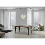 Tavolo allungabile 200/304x90 cm Flame telaio Antracite - Noce