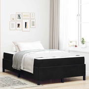 Struttura del letto con materasso Nero 120 x 190 cm Tessuto 3399050