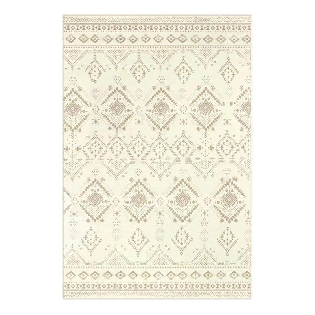 Tappeto decorativo tappeto per camera da letto 160 x 230 cm tappeto per soggiorno tappeto antiscivolo per soggiorno lavabile in lavatrice stile bohémien beige sabbia 12_0006095