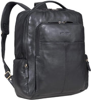 Borsa da lavoro in pelle autentica senza nome, Modello: Sigrid, Dimensioni: per laptop da 17 pollici, Borsa da lavoro per donne e uomini, Borsa da lavoro professionale in pelle nera.