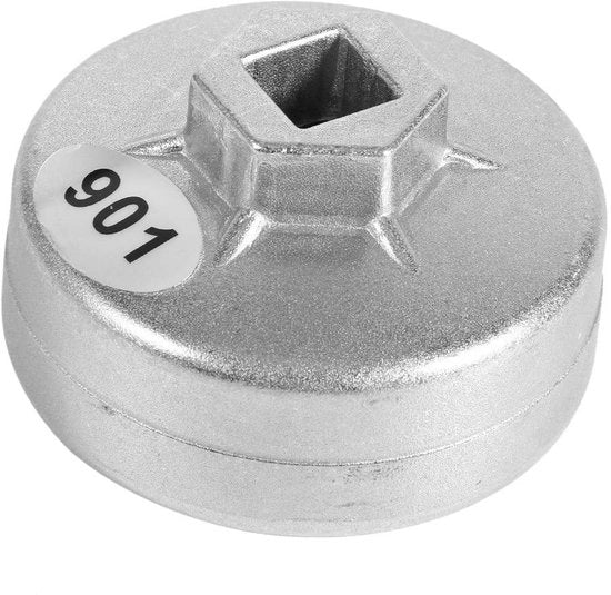 Chiave per filtro olio 65 mm - Costruzione in alluminio - Finitura cromata - Cappuccio poligonale - Resistente allo shock - Adattamento perfetto - Chiave filtro