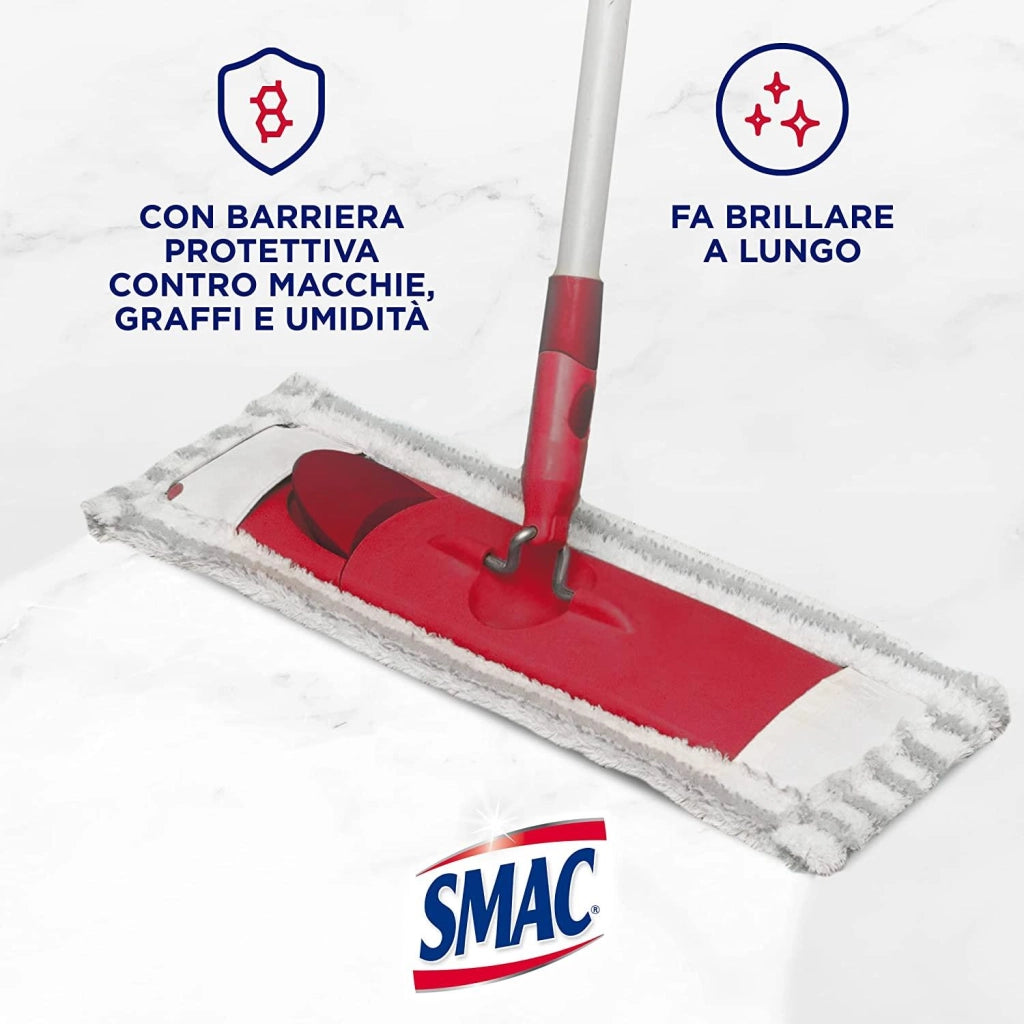 SET 12 CONFEZIONI SMAC TOT GIALLO DETERGENTE LAVAINCERA CON CERA DI CARNUBA 1 LT