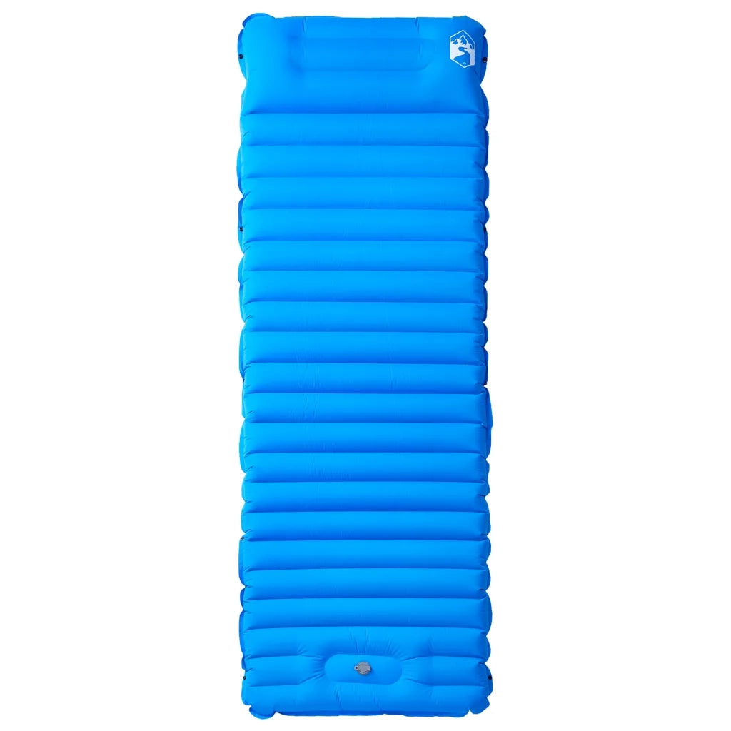 Materasso da Campeggio Autogonfiabile con Cuscini 1 Persona Blu CFW4316003