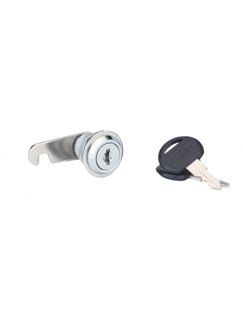 Serratura a camme con cilindro nichelato, lunghezza 20 mm, spessore massimo 14 mm, 2 chiavi – Serrurerie de Picardie
