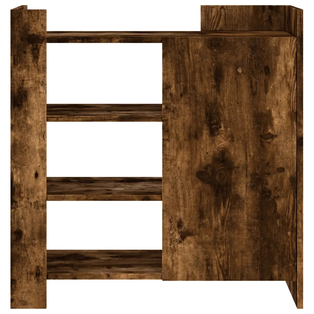 Credenza Rovere Fumo 73,5x35x75 cm in Legno Multistrato 848406