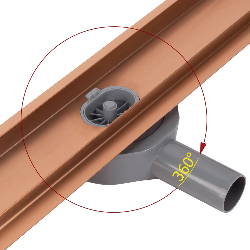 Scarico Lineare Rea Neox Pro Brush Copper 70