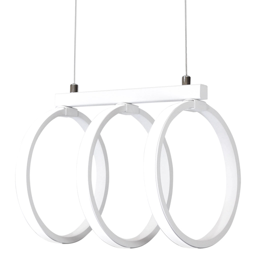 Lampada a sospensione LED 34W 3000K bianca Polux Flint