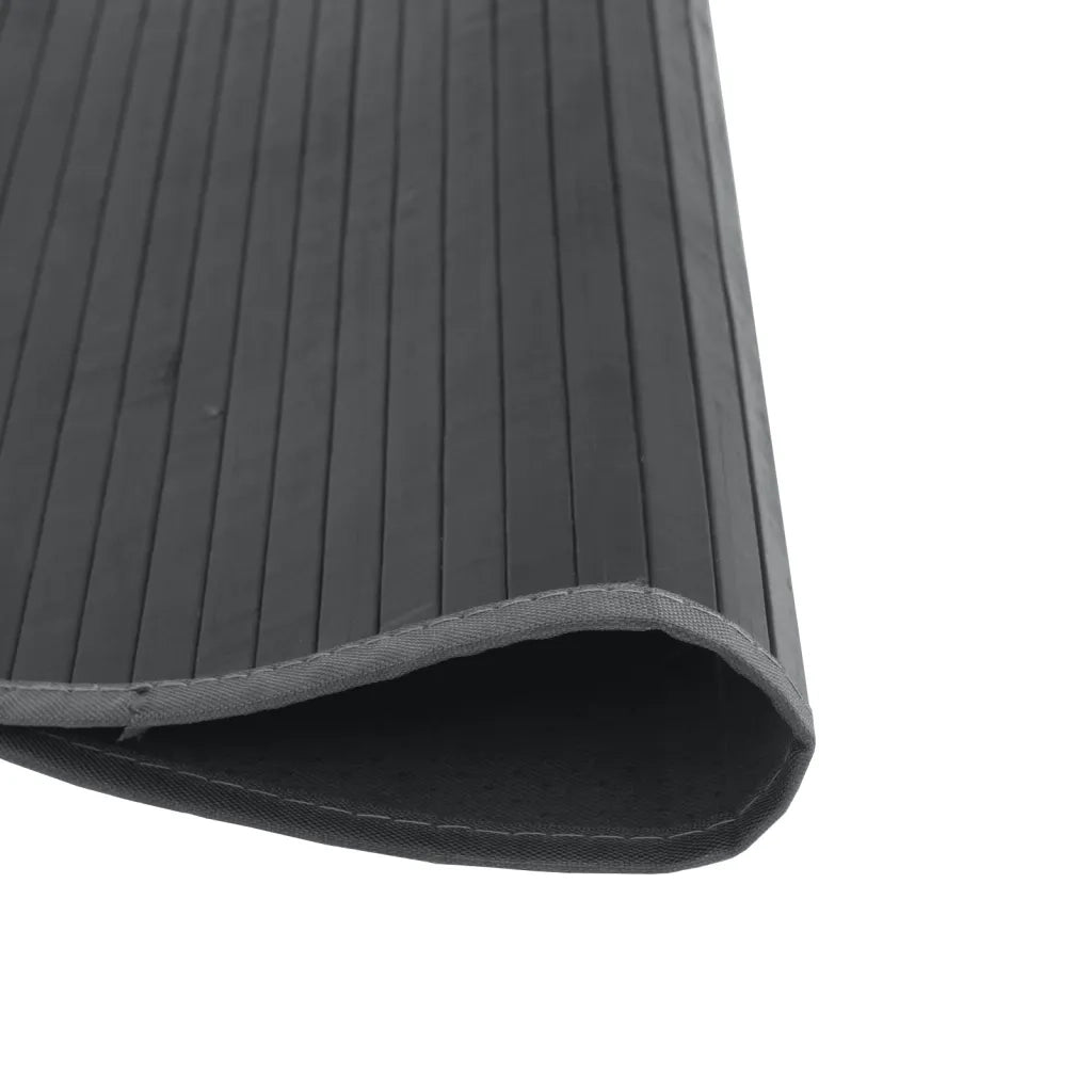 Tappeto Rotondo Grigio 60 cm in BambÃ¹