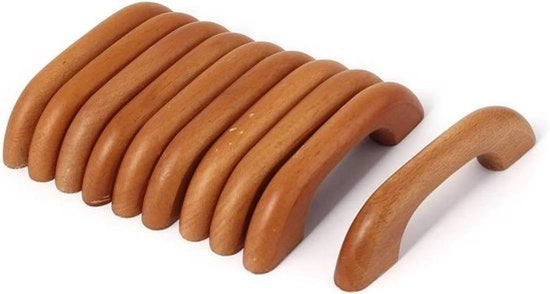 Cassa di chiusura accessori di chiusura per cassetti maniglia in legno maniglia di apertura 64mm distanza di apertura maniglia 10 pezzi