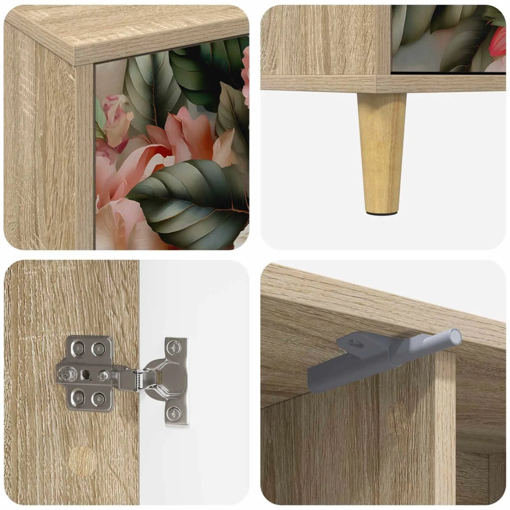 Mobile TV BORNE 102 x 33 x 50 cm Sonoma Legno ingegnerizzato 8007036