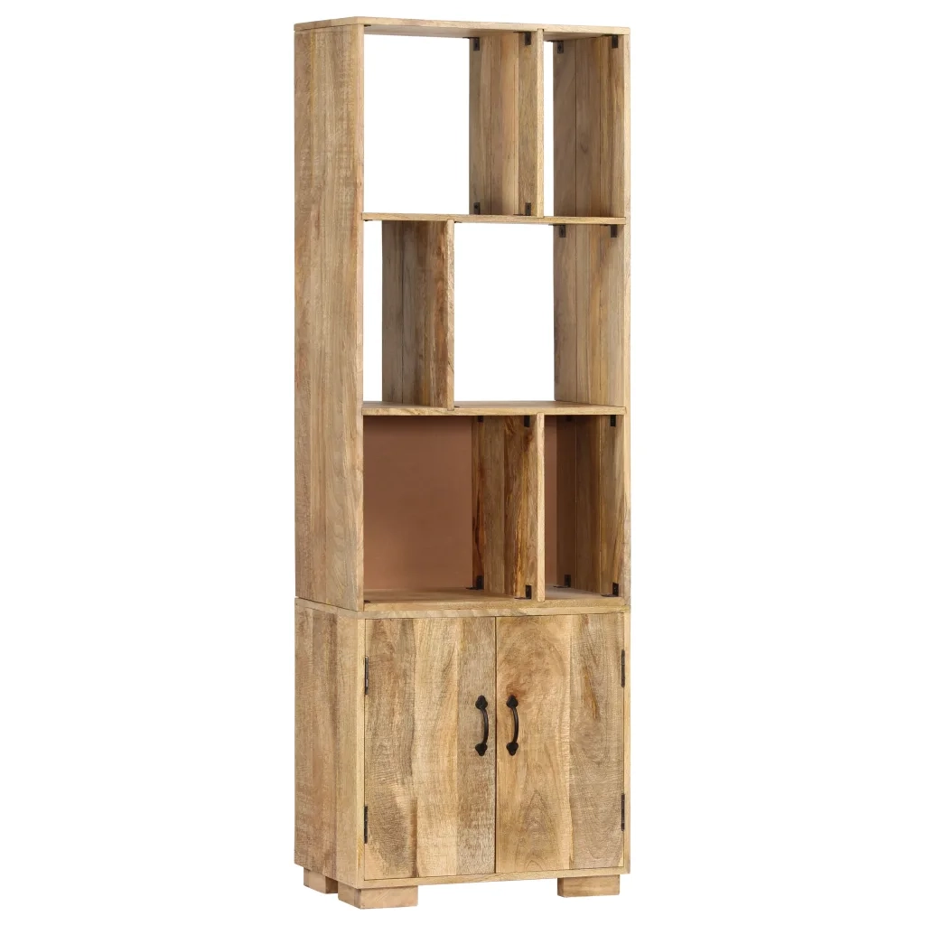 Libreria 60x35x180 cm in Legno Massello di Mango cod mxl 19675