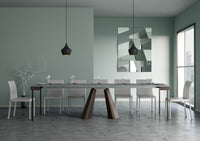 Consolle Allungabile 90-300x40x77 cm in Nobilitato Grigio