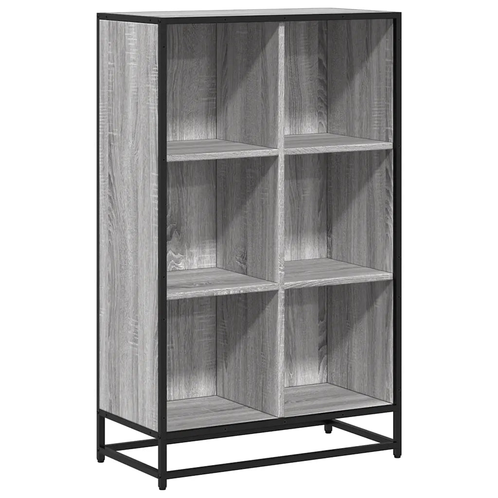 Libreria Grigio Sonoma 65,5x33x107,5 cm in Legno Multistrato 849162