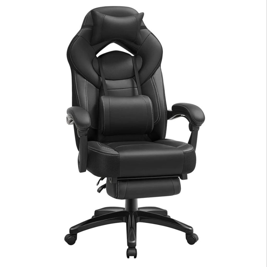Sedia da gioco ergonomica nera altezza regolabile portata 150 kg 12_0005898