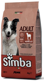 CROCCHETTE PER CANI 'SIMBA' agnello - kg 4  - MONGE