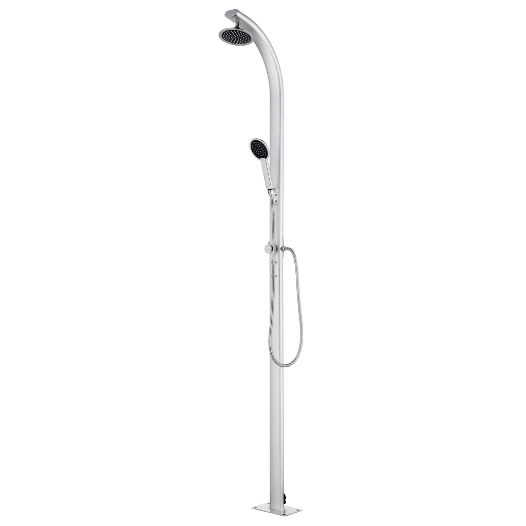 Doccia da Giardino con Base Marrone 220 cm in Alluminio cod mxl 49987