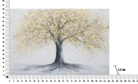 Dipinto Su Tela Tree Simple -B- Cm 120X3,8X80