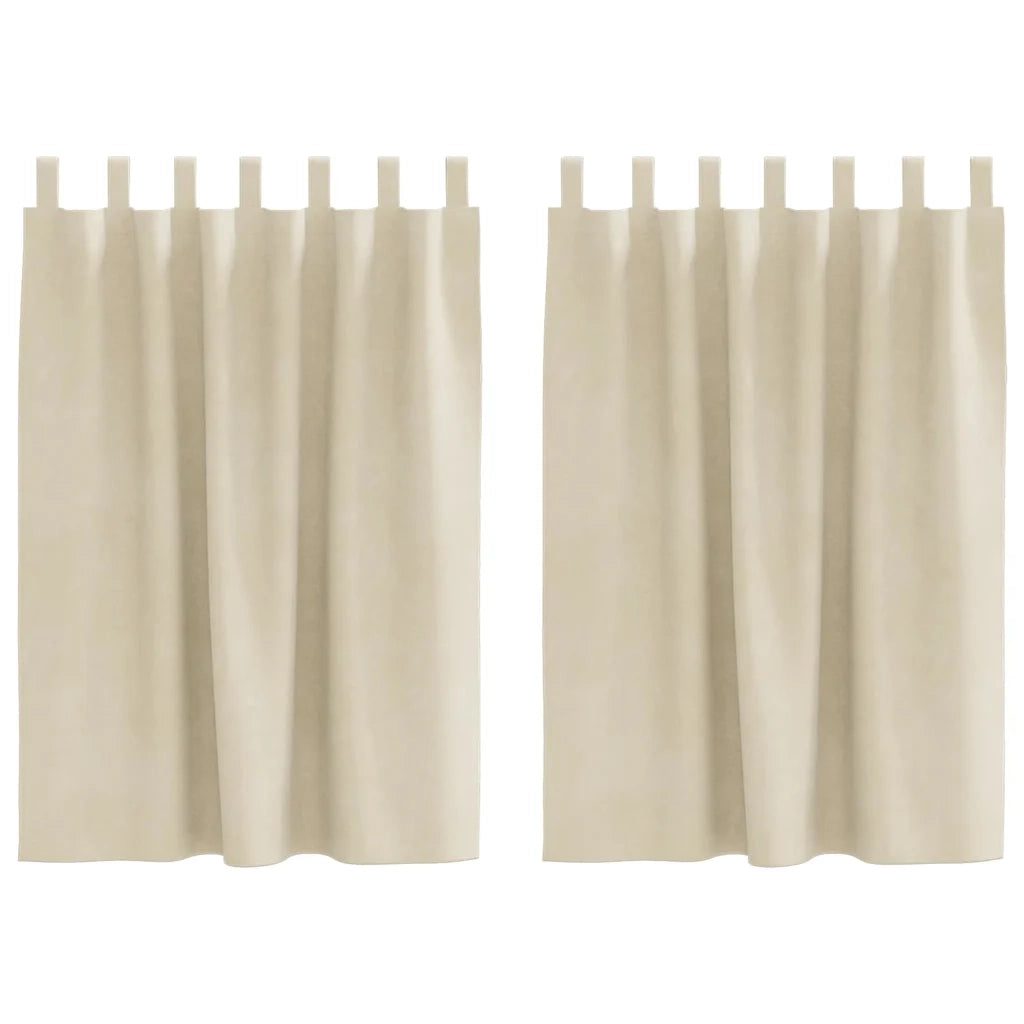 Tende oscuranti 2 pcs Crema 140 x 140 cm Velluto 4107188